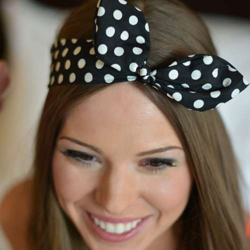 Black Pin-up Inspired Headband